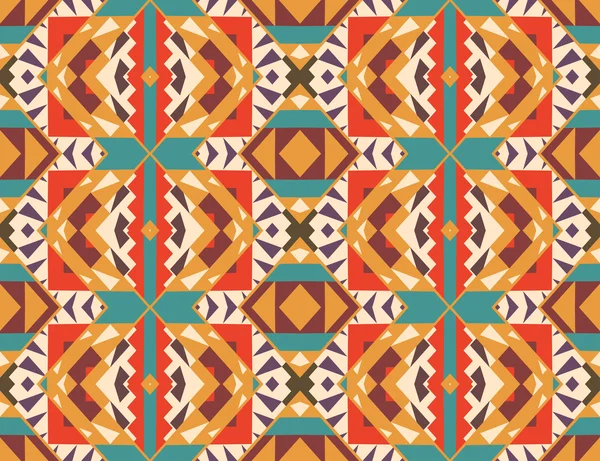 Seamless colorful navajo pattern — Stock Vector