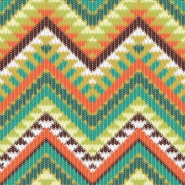 Nahtlos gestricktes Navajo-Muster — Stockvektor