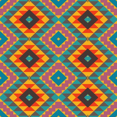 Renkli navajo desen