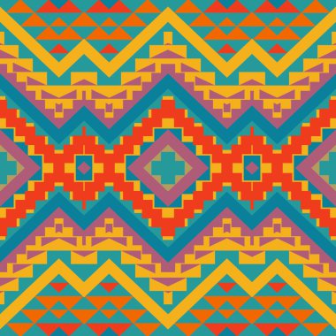 Renkli navajo desen