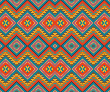 Renkli navajo desen