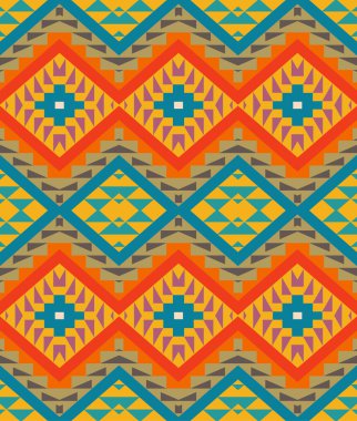 Renkli navajo desen