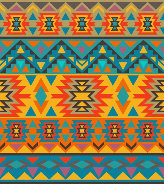 Colorful navajo pattern — Stock Vector