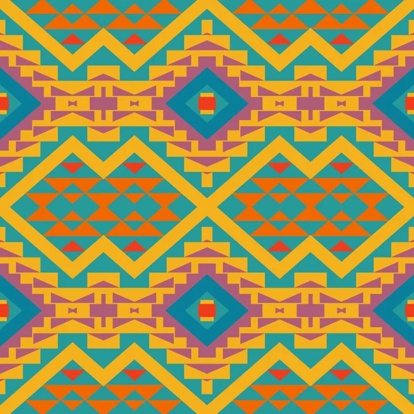 Colorful navajo pattern — Stock Vector