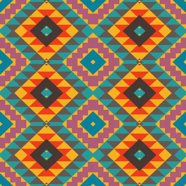 Colorful navajo pattern — Stock Vector