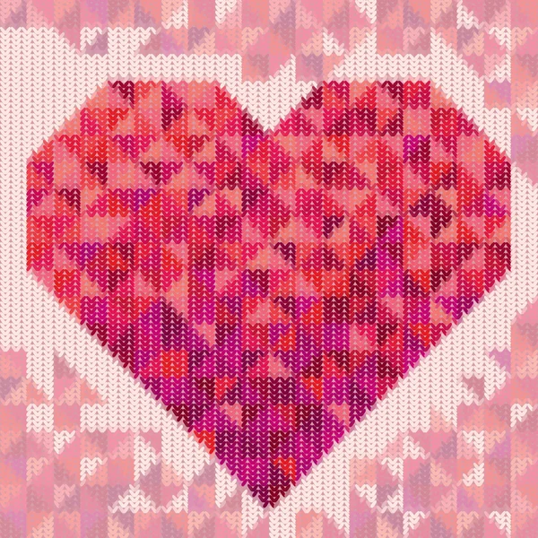 Μοτίβο με τρίγωνο καρδιά — Διανυσματικό Αρχείο