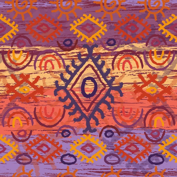 Modèle navajo coloré sans couture — Image vectorielle