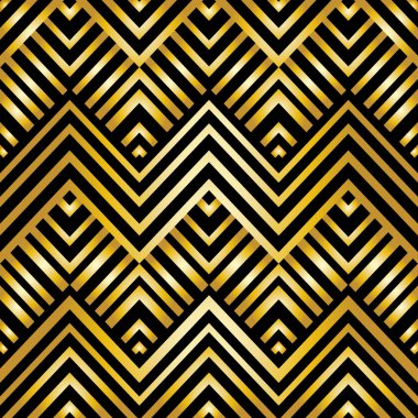 Art deco geometrik desen
