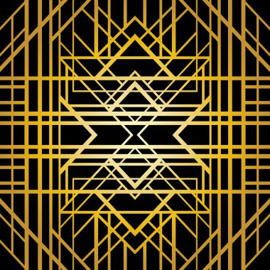 Art deco geometrik desen 