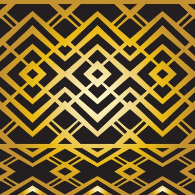 Art deco geometrik desen