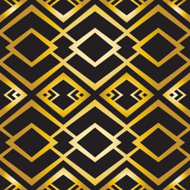 Art deco geometrik desen