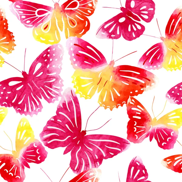 Motýli bezešvé pozadí — Stock fotografie