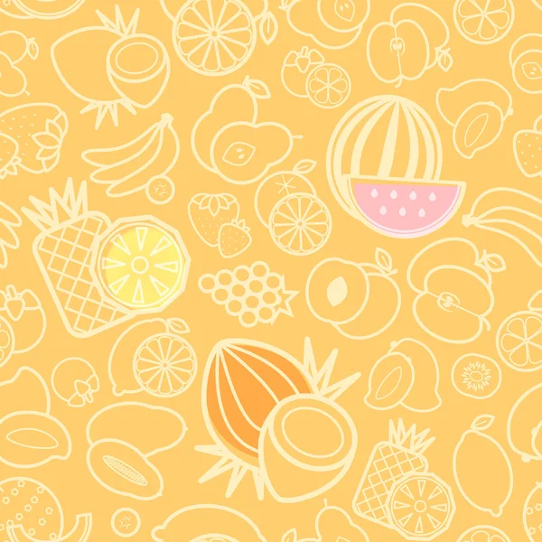 Patrón de frutas jugosas — Foto de Stock