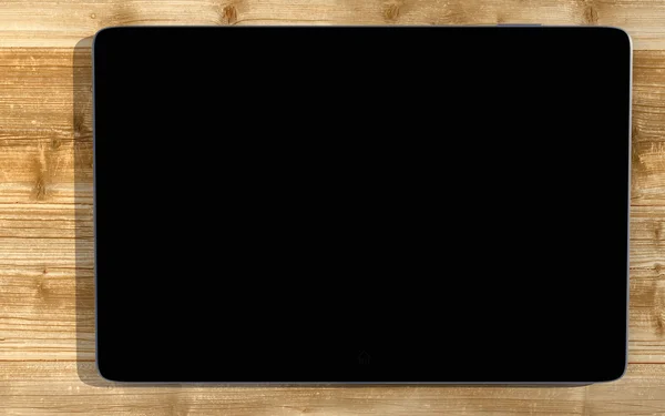 Black tablet PC — Stock Photo, Image