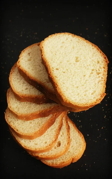 Pão fatiado saboroso — Fotografia de Stock