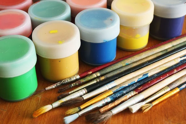 Set of color paints — Stock Photo, Image