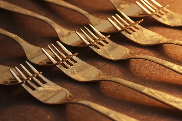 Kitchen forks concept — Stock Photo, Image