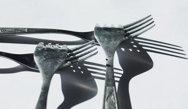 Kitchen forks concept — Stock Photo, Image