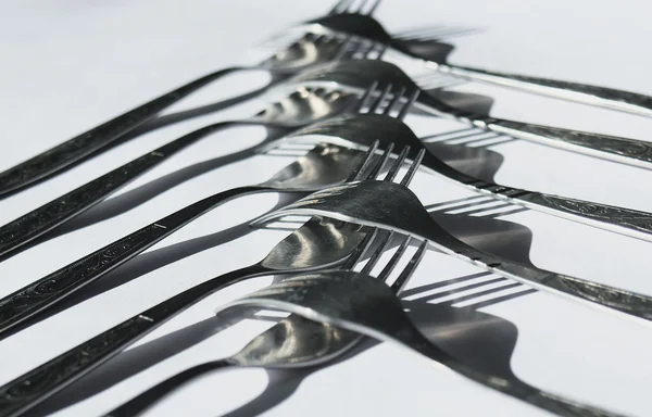 Conceito de garfos de cozinha — Fotografia de Stock