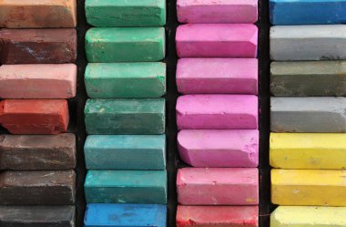 Set of color chalks