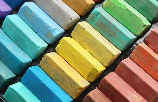 Set of color chalks — Stockfoto