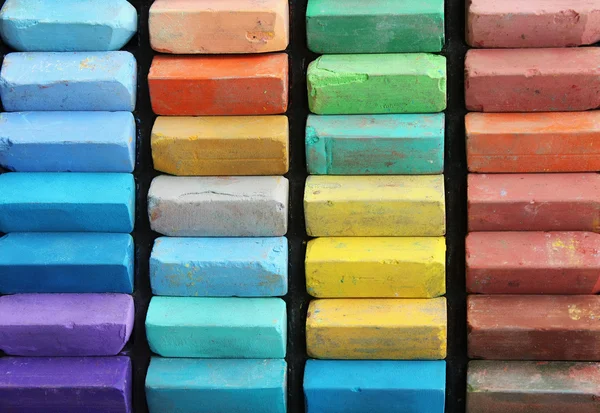 Set of color chalks — Stockfoto