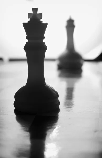Chess concept in black and white — Stock Photo, Image