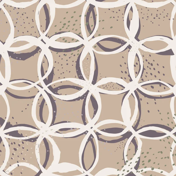 Motif sans couture cercles bâclées — Image vectorielle