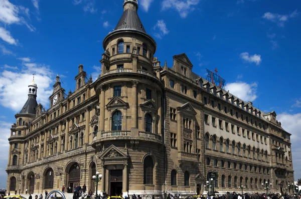 Haydarpaşa tren istasyonu ve tersane, Istanbul — Stok fotoğraf