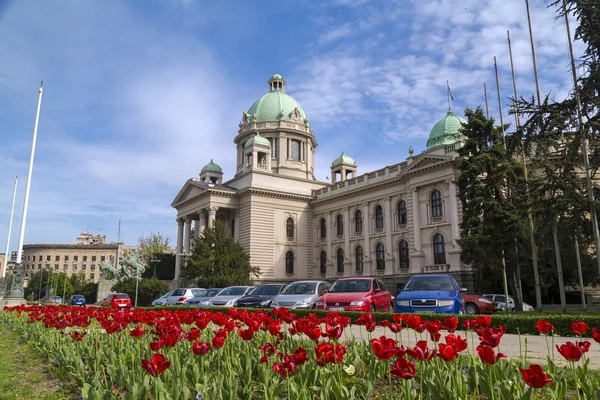 Szerb Parlament-Belgrád, Szerbia — Stock Fotó