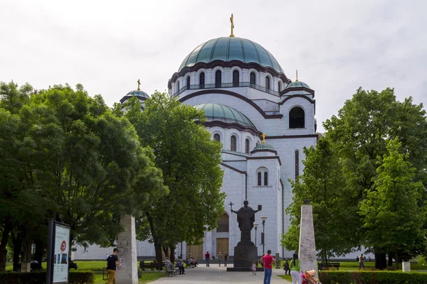 Belgrado Servië April 2016 Het Servisch Orthodox Christian Church Van — Stockfoto