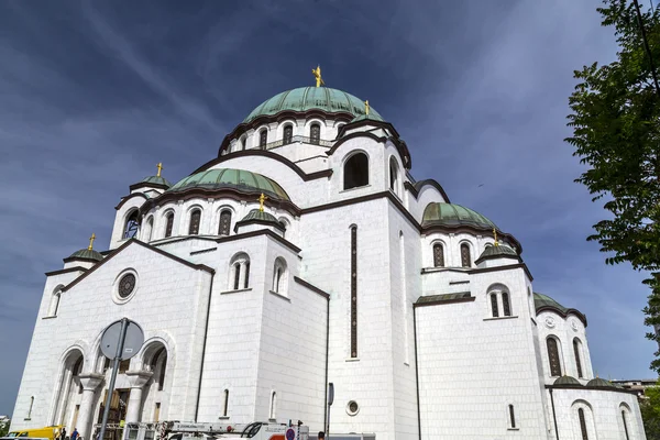 De Servische orthodoxe christelijke kerk van St Sava, Belgrado, Servië — Stockfoto