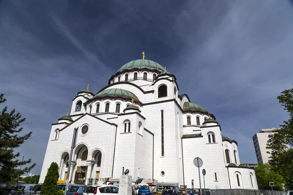 De Servische orthodoxe christelijke kerk van St Sava, Belgrado, Servië — Stockfoto