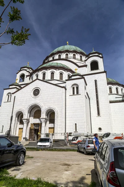 De Servische orthodoxe christelijke kerk van St Sava, Belgrado, Servië — Stockfoto