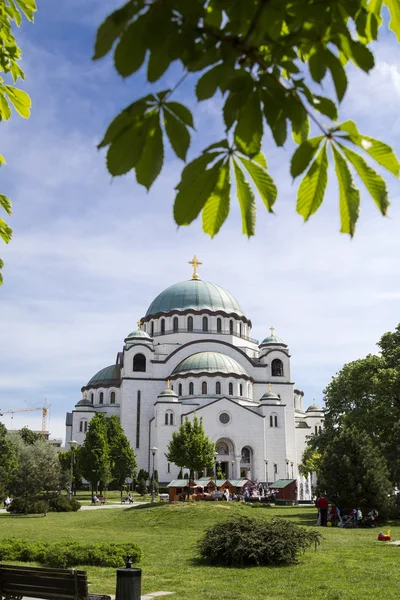 Iglesia Cristiana Ortodoxa Serbia de San Sava, Belgrado, Serbia — Foto de Stock