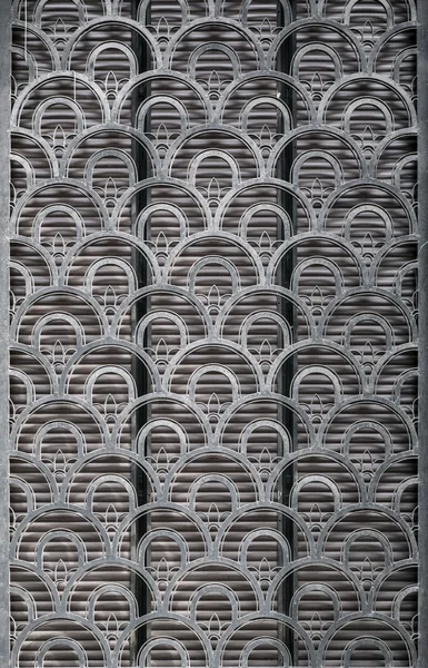 stock image Wall detail with fish skin, half circle pattern texture background, grunge scale architectural detail