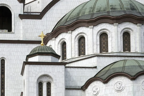 Η σερβική ορθόδοξη χριστιανική εκκλησία του Αγίου Σάββα, Βελιγράδι, Σερβία — Φωτογραφία Αρχείου