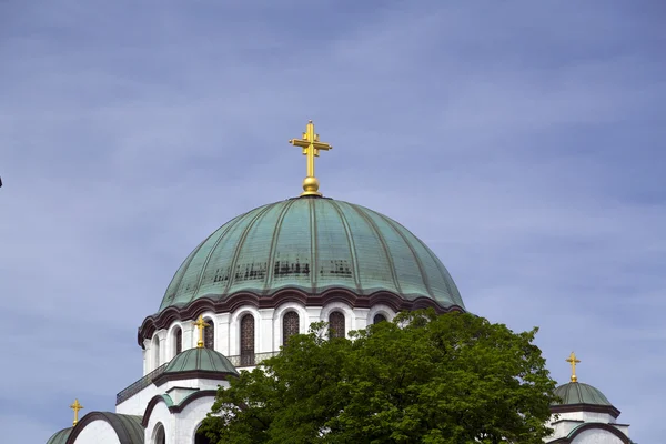Serbski Christian Prawosławny Kościół Sawy Belgrad Serbia — Zdjęcie stockowe