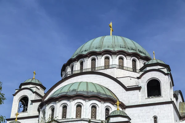 Servische Orthodoxe Christelijke Kerk Van Sava Belgrado Servië — Stockfoto