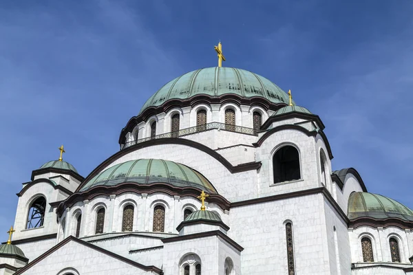 塞尔维亚东正教基督教教会的圣萨瓦河 贝尔格莱德塞尔维亚 — 图库照片
