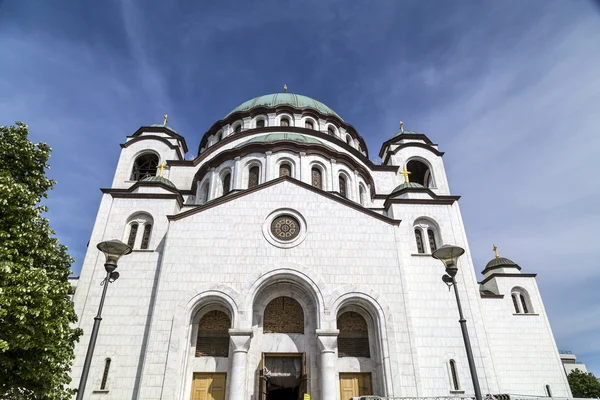 De Servische orthodoxe christelijke kerk van St Sava, Belgrado, Servië — Stockfoto