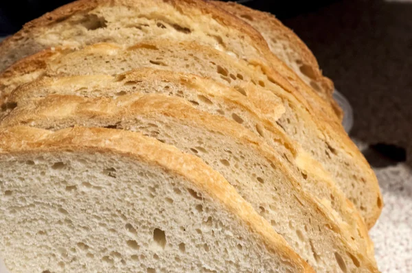 Textura de pan blanco en rodajas —  Fotos de Stock