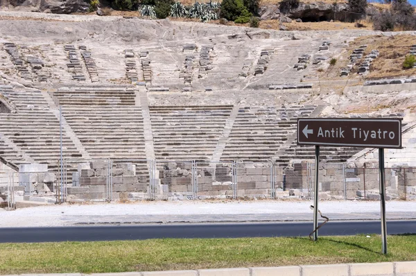 Αρχαίο αμφιθέατρο στο Bodrum, Τουρκία — Φωτογραφία Αρχείου