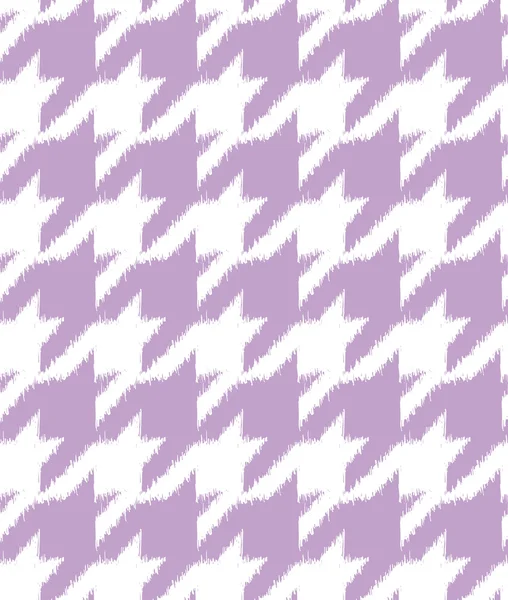 Trase manual ikat houndstooth model fără sudură — Vector de stoc