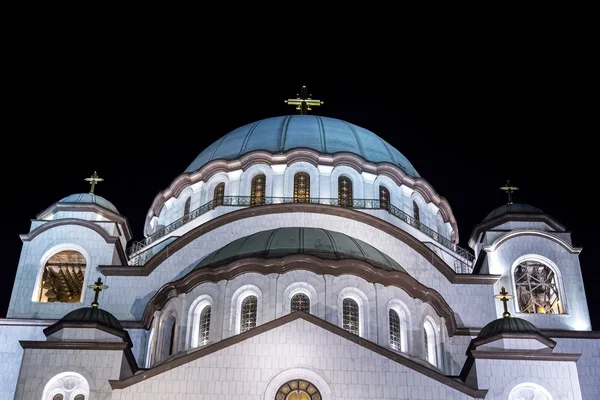 De Servische orthodoxe christelijke kerk van St Sava — Stockfoto