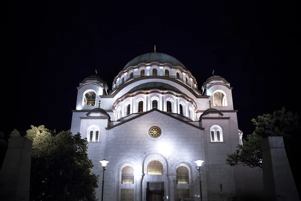 De Servische orthodoxe christelijke kerk van St Sava — Stockfoto