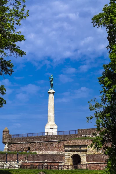 Белград переможець пам'ятник — стокове фото