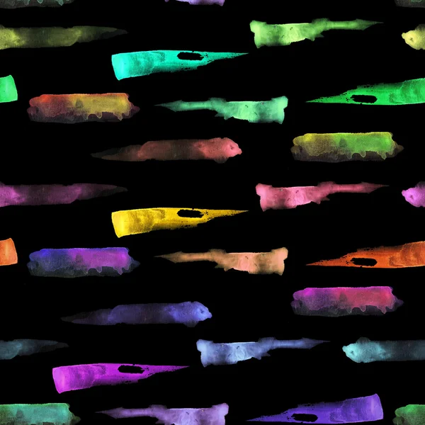 水彩ブラシ ストロークのシームレス パターン — ストック写真