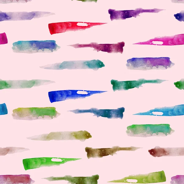水彩ブラシ ストロークのシームレス パターン — ストック写真