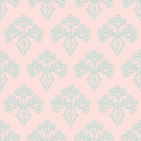 Motif floral vectoriel sans couture — Image vectorielle